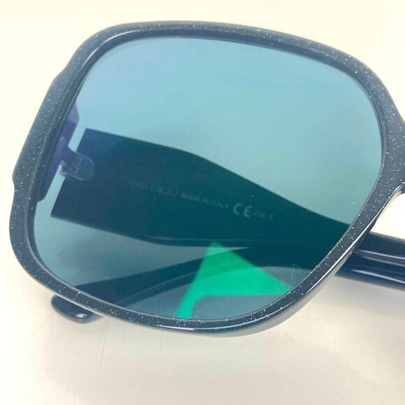 NWT * JIMMY CHOO Polarized Square Black Sunglasses - Picture 14 of 16